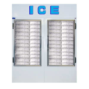 259-670CWG 62" Indoor Ice Merchandiser w/ (78) 20 lb Bag Capacity - Glass Doors, 115v