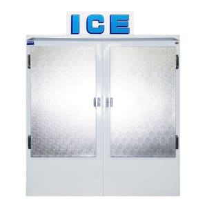 259-670CW 62" Outdoor Ice Merchandiser w/ (78) 20 lb Bag Capacity - Solid Doors, 115v