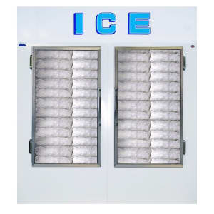 259-750CWG 70 1/4" Indoor Ice Merchandiser w/ (89) 20 lb Bag Capacity - Glass Doors, 115v