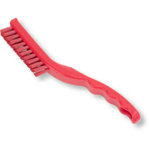 028-42022EC05 9" Detail Brush - Polyester Bristles, Red