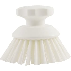 028-42395EC02 2 3/4" Round Scrub Brush - Polyester Bristles, White