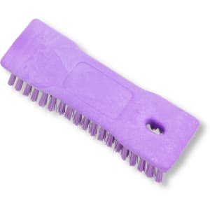 028-42024EC68 8" Comfort Grip Hand Scrub - Polyester Bristles, Purple