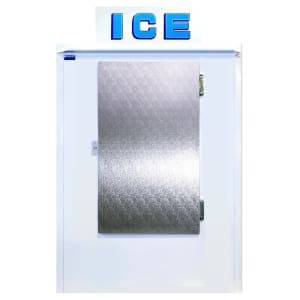259-420ADX 44" Outdoor Ice Merchandiser w/ (46) 20 lb Bag Capacity - Solid Door, 115v
