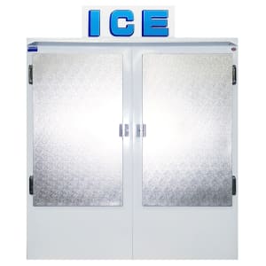 259-670AD 62" Outdoor Ice Merchandiser w/ (62) 20 lb Bag Capacity - Solid Doors, 115v