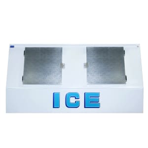 259-VT570CW 96" Outdoor Slanted Ice Merchandiser w/ (76) 20 lb Bag Capacity - Solid Door, 11...