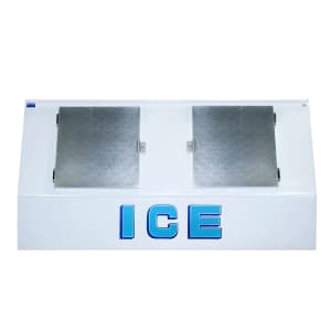 259-VT570AD 96" Outdoor Slanted Ice Merchandiser w/ (73) 20 lb Bag Capacity - Solid Door, 11...
