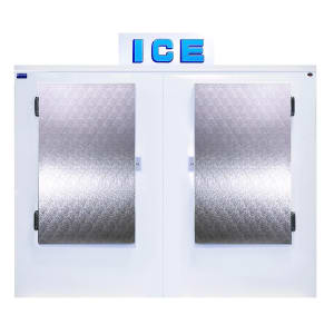 259-650ADX 70 1/4" Outdoor Ice Merchandiser w/ (75) 20 lb Bag Capacity - Solid Doors, 115v