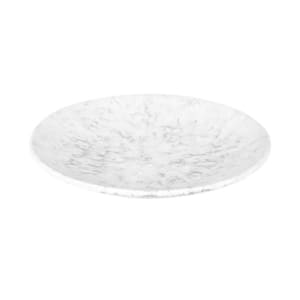 701-B379825GYM 8 1/4" Round Melamine Plate, Gray Marble