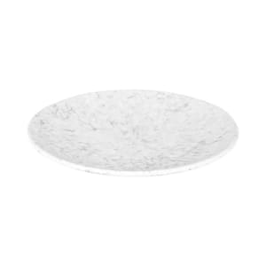 701-B379103GYM 10 1/4" Round Melamine Plate, Gray Marble
