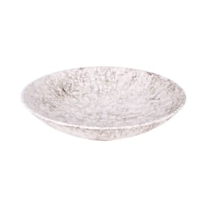 701-B383120BRM 86 oz Round Melamine Bowl, Brown Marble
