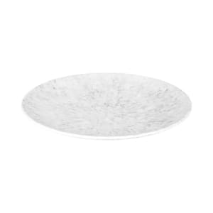 701-B380130GYM 13" Round Melamine Plate, Gray Marble