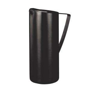 482-X7025BSBX 64 1/5 oz Water Pitcher w/ Ice Guard - Stainless Steel, Black Onyx