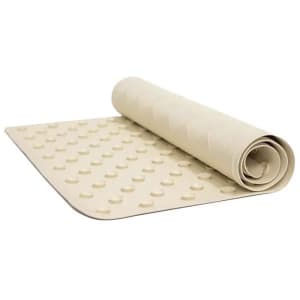607-1628BMEC Bathmat w/ Suction Backing - 28" x 16", Rubber, Ecru
