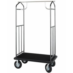 607-XDBCPC016 Luggage Cart w/ Carpeted Deck - 43"L x 25"W x 73"H, Hammerstone