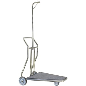 607-CLCSSGG3 Luggage Cart Truck w/ Stainless Steel Frame & Bumper - 42"L x 25"W x 73"H
