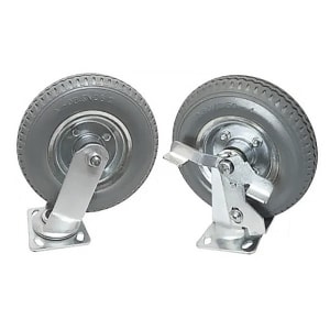 607-NP4GBR8 8" Semi Pneumatic Wheels For Full Size Bellman's Carts, Gray