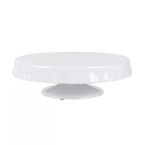 701-MCP13KTNW 13" Round Pedestal Cake Stand - Melamine, White