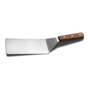 135-S8699PCP 8" x 4" Steak Turner w/ Rosewood Handle, Stainless Steel