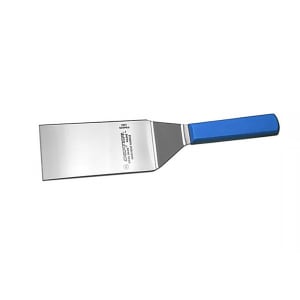 135-P94855H 6"x3" Hamburger Turner w/ Blue Handle, Stainless Steel