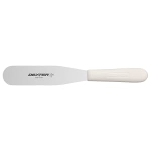 135-S284612PCP SANI-SAFE® 6 1/2" Frosting Spatula w/ Polypropylene White Handle, Stainless Steel