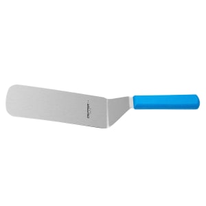 135-P94856H 8"x3" Cake Turner w/ Blue Handle, Stainless Steel