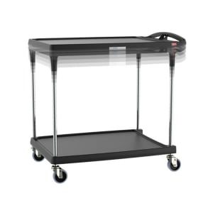 001-MY263625BLPL 2 Level Polymer Utility Cart w/ 300 lb Capacity, Marine Ledges