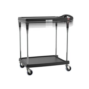 001-MY203024BLPL 2 Level Polymer Utility Cart w/ 300 lb Capacity, Marine Ledges