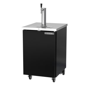 118-DD24HC1B 24" Kegerator Beer Dispenser w/ (1) Keg Capacity - (1) Column, Black, 115v
