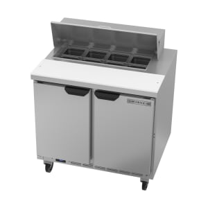 118-SPE36HC08 36" Hydrocarbon Series Sandwich/Salad Prep Table w/ Refrigerated Base, 115v