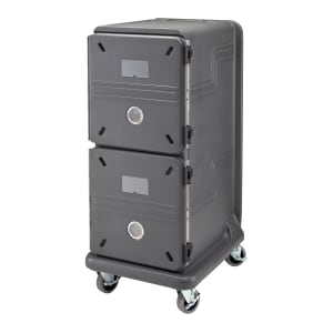 144-PCU2000CC615 Pro Cart Ultra™ Cold Insulated Food Carrier w/ (20) Pan Capacity, Charcoal Gray, 115v