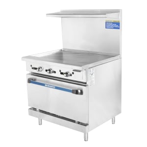 083-TAR36GLP 36" Gas Range w/ Full Griddle & Standard Oven, Liquid Propane