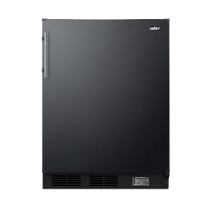 162-BKRF663BBIADA 5.1 cu ft Undercounter Refrigerator & Freezer w/ Solid Door - Black, 115v