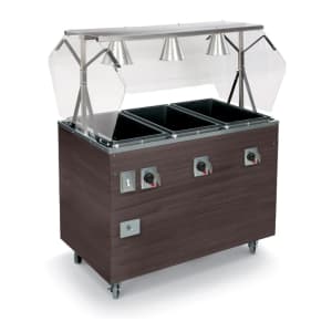 175-T38935464 46" Hot Food Table w/ (3) Wells & Enclosed Base, 120/208 240v/1ph