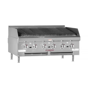 348-HDC48 48" Gas Charbroiler w/ Cast Iron Radiants, Natural Gas