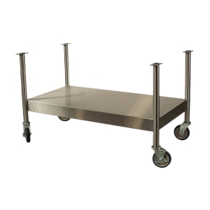 087-AT2A30313 48" x 22 3/4" Mobile Equipment Stand for Griddles, Undershelf