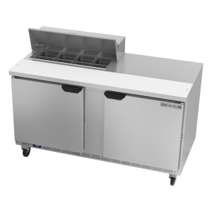 118-SPE60HC08 60" Hydrocarbon Series Sandwich/Salad Prep Table w/ Refrigerated Base, 115v