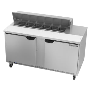 118-SPE60HC12 60" Hydrocarbon Series Sandwich/Salad Prep Table w/ Refrigerated Base, 115v
