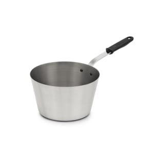 175-782170 7 qt Stainless Steel Tapered Saucepan w/ Solid Silicone Handle