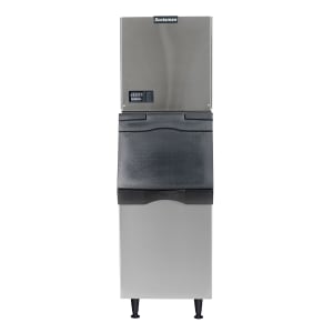 044-C0322SW1B322S 366 lb Prodigy ELITE® Half Cube Ice Machine w/ Bin - 370 lb Storage, Water Cool...