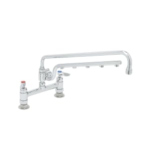 064-B0220U18CR Deck Mount Faucet - 18" Swing Spout, 16" Spray Arm