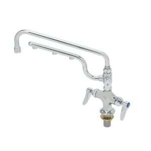 064-B0201U12CR Deck Mount Faucet - 12" Swing Spout, 10" Spray Arm