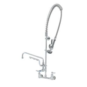 064-B0133U12CRB 37 9/16" Wall Mount Pre Rinse Faucet - 1.5 GPM, Base With Nozzle