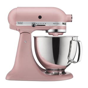 449-KSM150PSDR 10 Speed Stand Mixer w/ 5 qt Stainless Bowl & Accessories, Dried Rose Pink