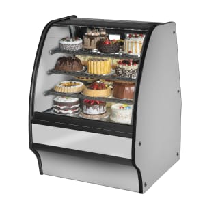 598-TGMR36SCSCSS 36 1/4" Full Service Bakery Case w/ Curved Glass - (4) Levels, 115v