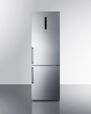 162-FFBF249SS2IM 10.6 cu ft Compact Refrigerator Freezer w/ Ice Maker - Stainless, 115v
