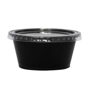 129-TGPP325 3 1/4 oz Portion Cup - Plastic, Black