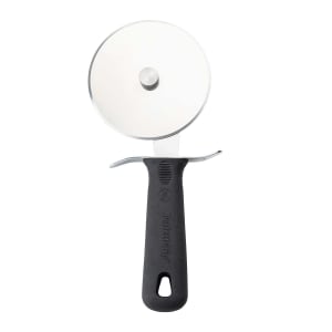 229-10992 4" Pizza Cutter w/ Black Ergonomic Handle, Stainless Steel