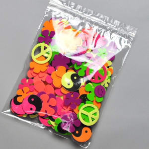 909-FP20608 Zipper Seal Top Bag with Hang Hole- 8"L x 6"W, 2 mil Poly, Clear