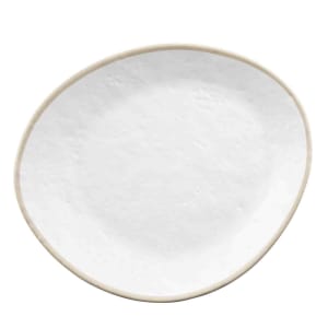 229-10967 10 1/2" x 9" Irregular Melamine Europa Collection™ Plate - White