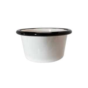 229-11048 6 oz Enamelware Collection™ Ramekin - Porcelain, White